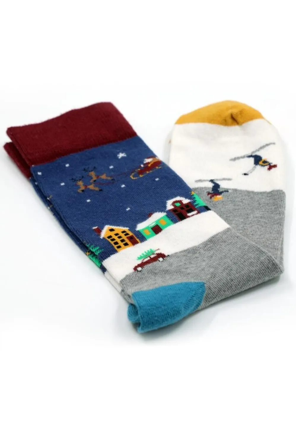 Șosete Bărbați Bumbac Organic – Model cu Ren, Fără Cusătură - 1