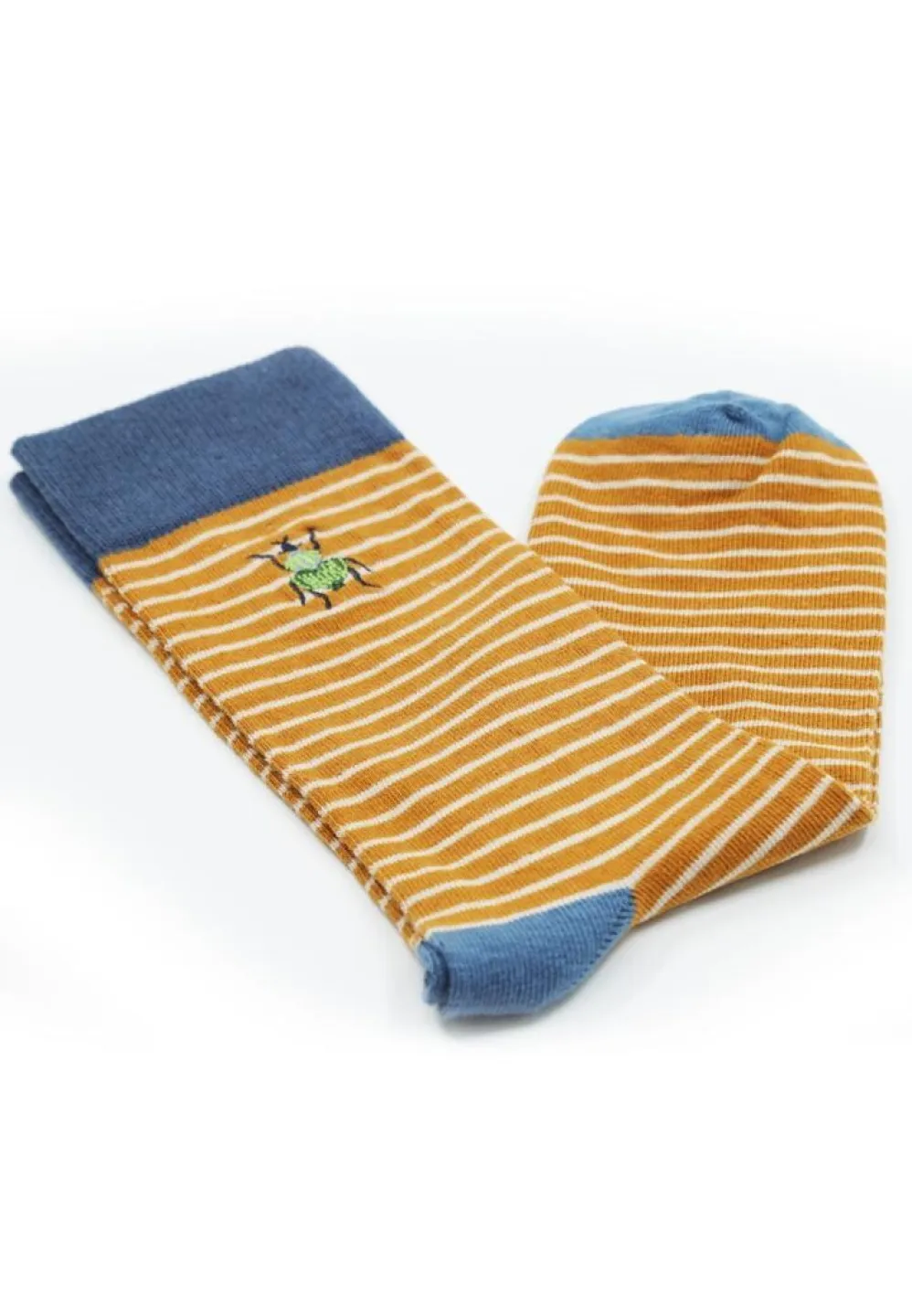 Șosete Bărbați Bumbac Organic – Model cu Dungi, Fără Cusătură - 1