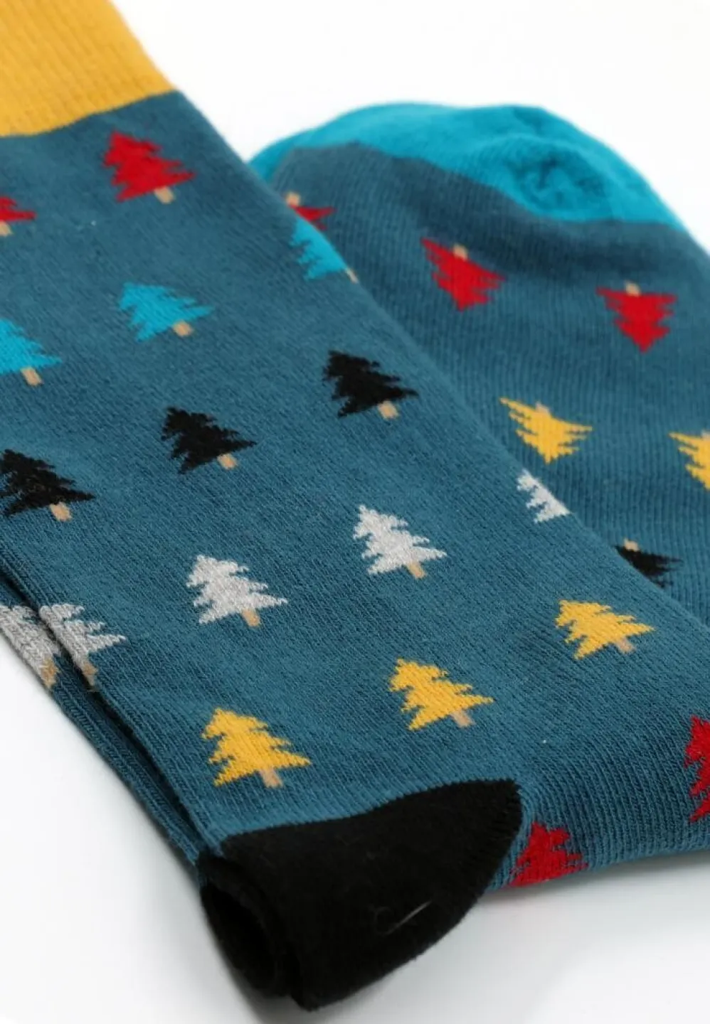 Șosete Bărbați Bumbac Organic – Model cu Brăduți, Fără Cusătură - 2