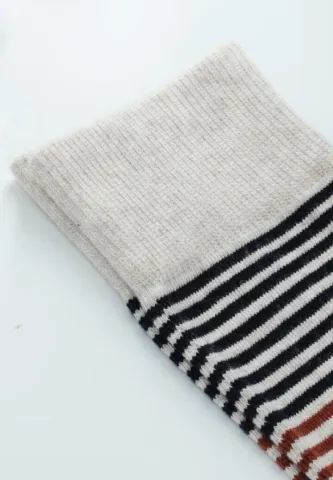 Șosete Bărbați Bumbac Organic Fără Cusătură cu Dungi hover