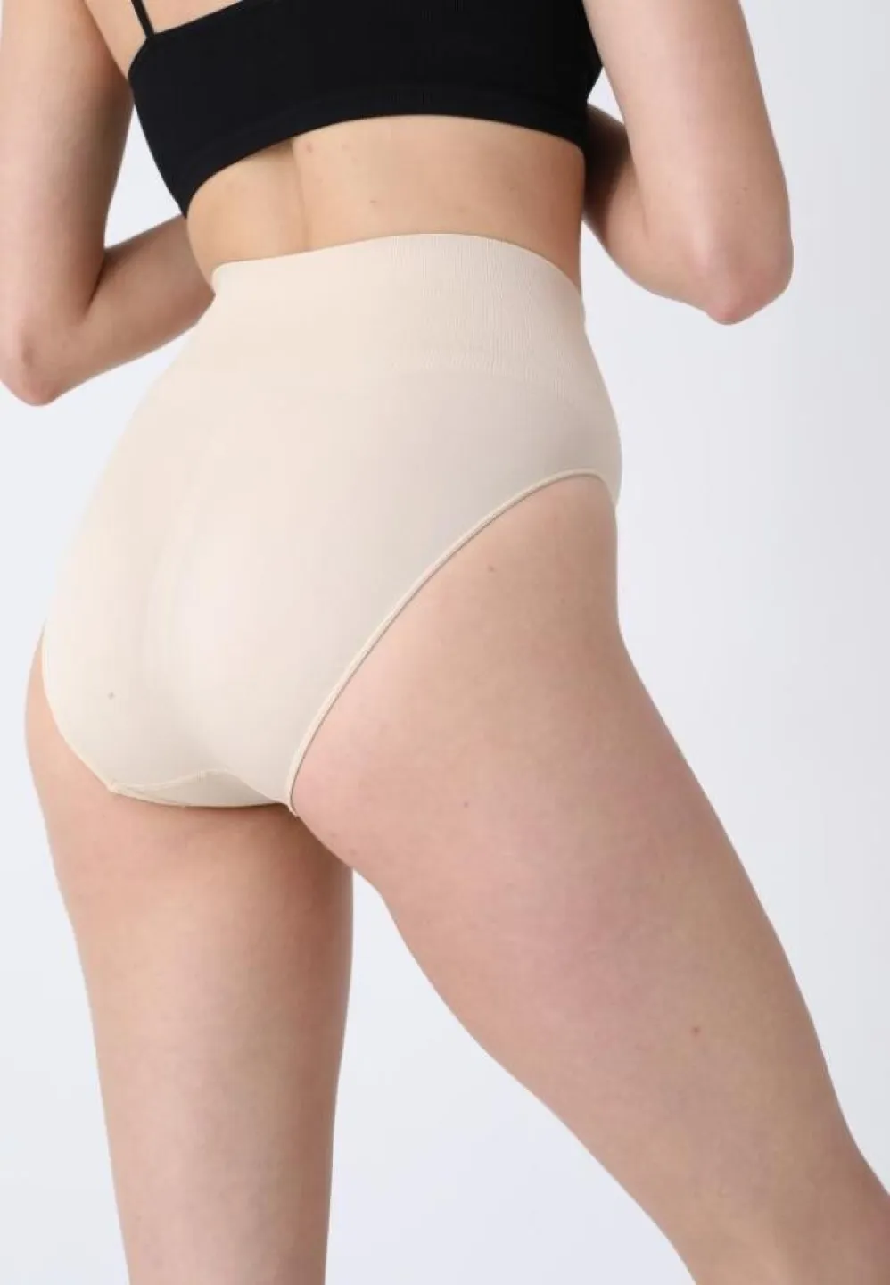 Corset Modelator Damă Clasic cu Talie Înaltă, bej - 2