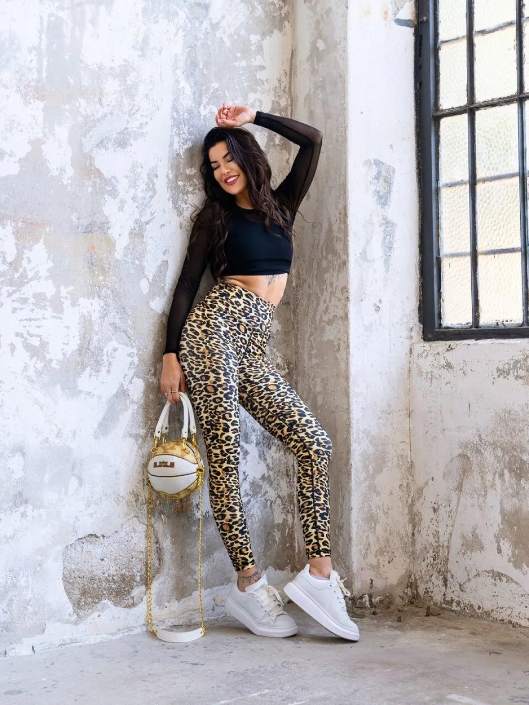 Colanți damă leopard pentru stil casual - 3