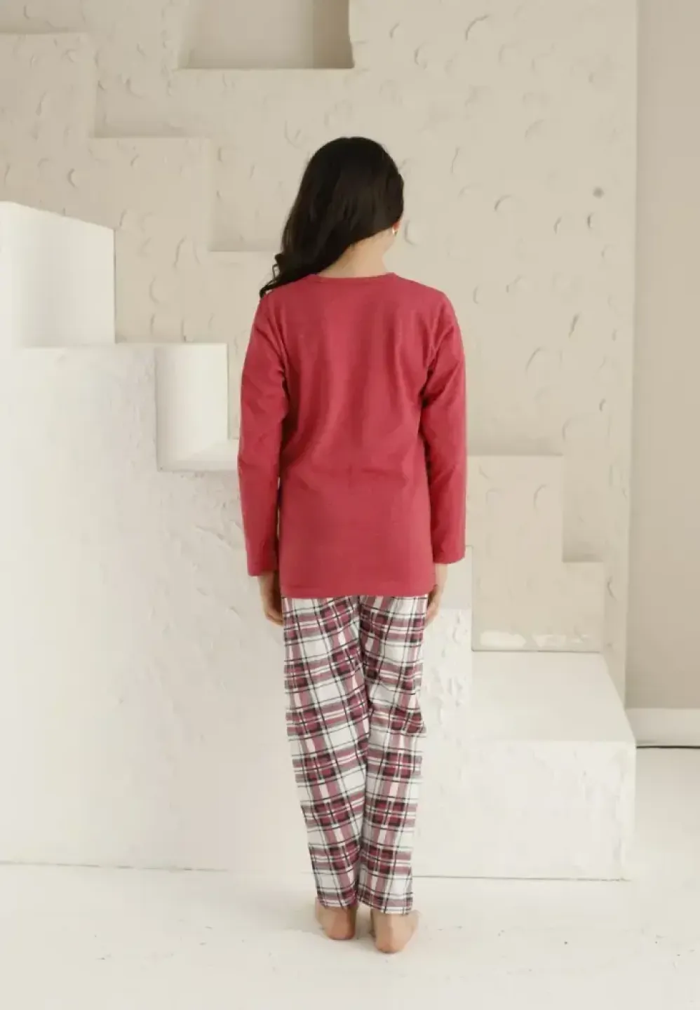 Pijama Fete, Mânecă Lungă si Pantaloni Lungi, Distracție, Roz - 3