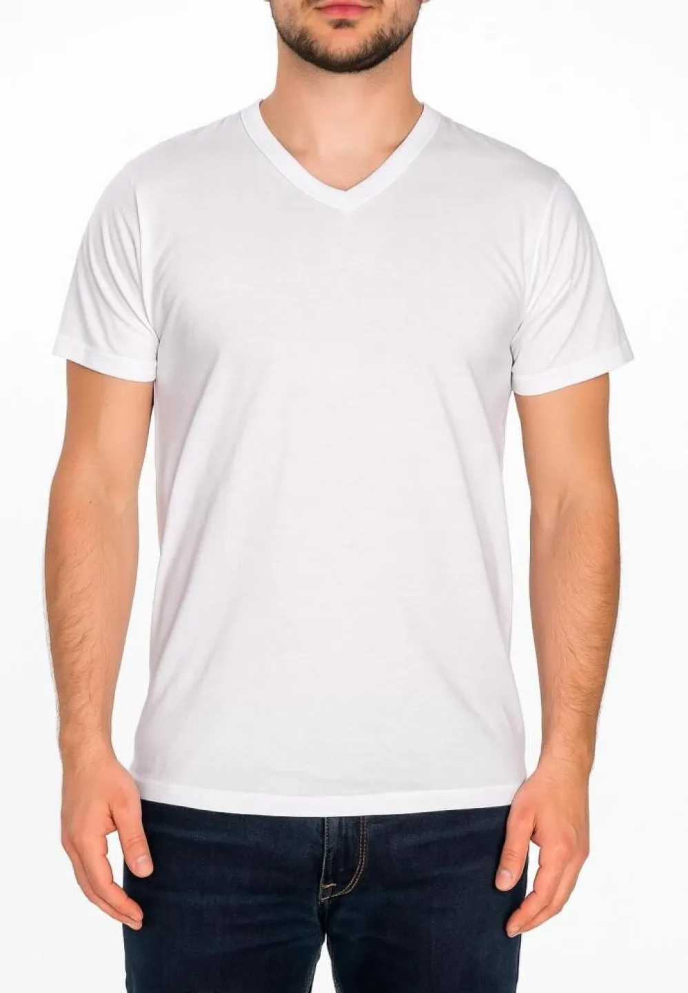 Tricou Bărbați Basic Alb - 1