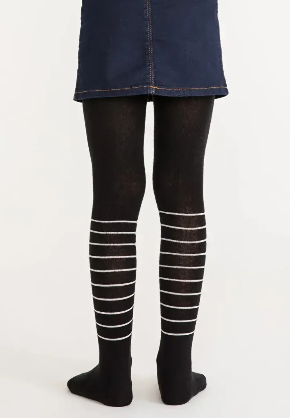 Dres Penti bumbac fetițe Stripe Cat, Negru, cu imprimeu pisică - 2