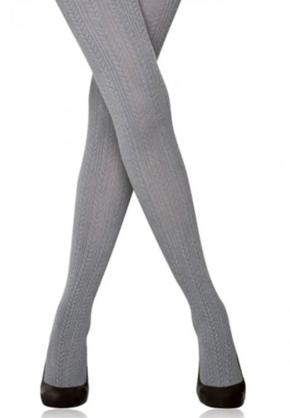 Dres croșetat Penti Perla 180 DEN Bumbac gri - 1