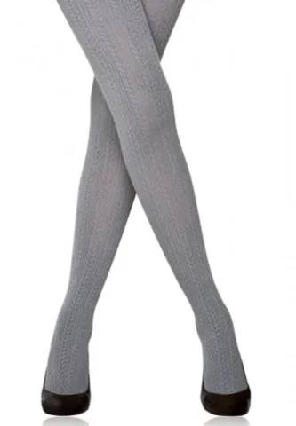 Dres croșetat Penti Perla 180 DEN Bumbac gri