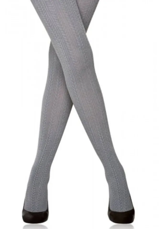 Dres croșetat Penti Perla 180 DEN Bumbac gri