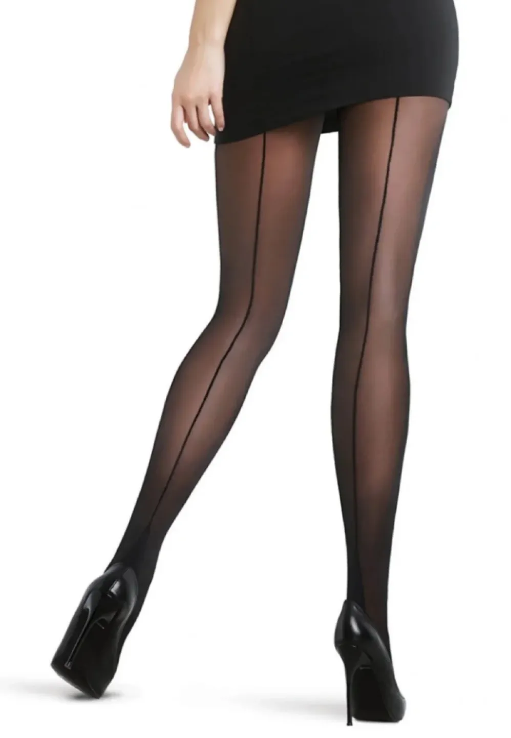 Dres Penti Nostalji 20 DEN Negru – eleganță cu dungă subtilă - 2